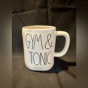 Rae Dunn White Mug - Gym & Tonic